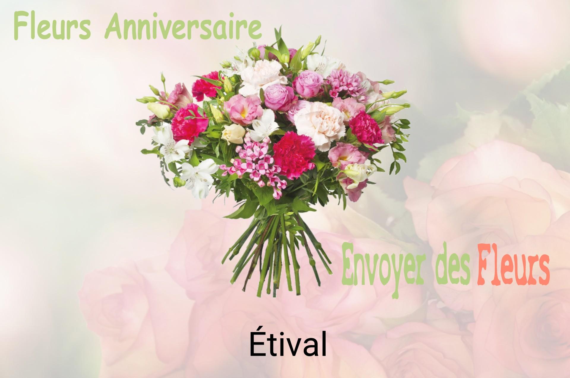 Bouquet de fleurs d’anniversaire livré à Étival